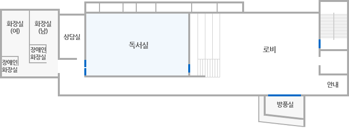 종합교육센터 시설 1층 안내도